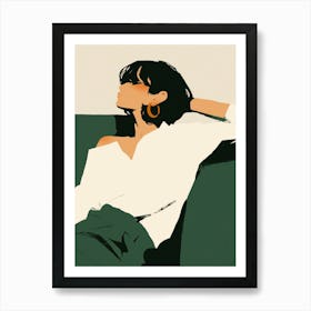 Relaxing Woman Poster