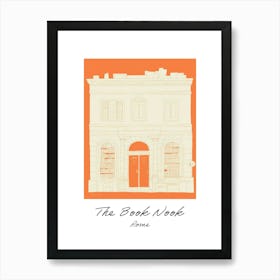 Rome The Book Nook Pastel Colours 5 Poster Art Print