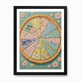 Pizza Slices Art Print