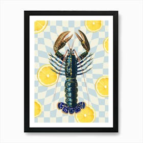 Lemon Lobster Art Print