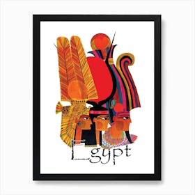 Three Ladies From Egypt Art Print