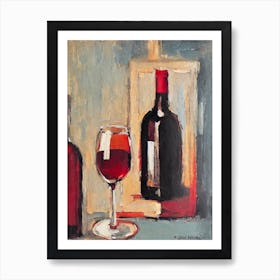 Nero D'Avola Oil Painting Cocktail Poster Art Print