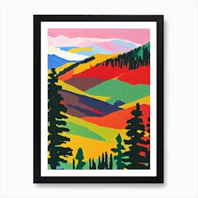 Banff National Park 1 Canada Abstract Colourful Art Print