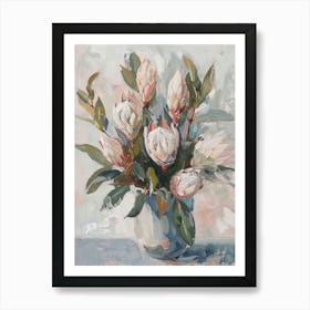 A World Of Flowers Protea 1 Painting Art Print