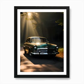 Old Car In The Woods 3 Art Print