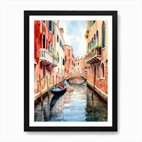 Gondola Canal Venice, Italy Art Print