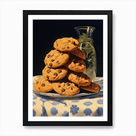 Cookies Vintage Cookbook Style 2 Art Print