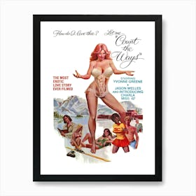 Erotic Movie Poster, Count The Ways Art Print