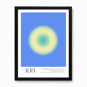 Aura Blue Poster Art Print