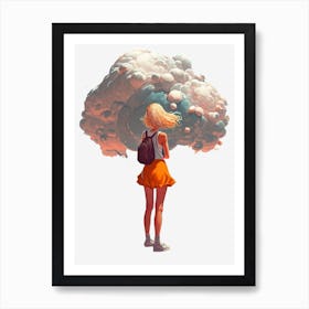 Alone before the end of the world Art Print