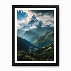 Nepal Mountains Art Print