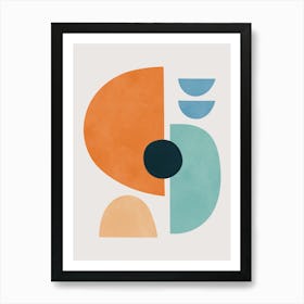 Geometry of circles and semicircles 13 Art Print