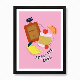 Amaretto Sour Art Print