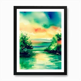 Watercolor Painting 9 Art Print