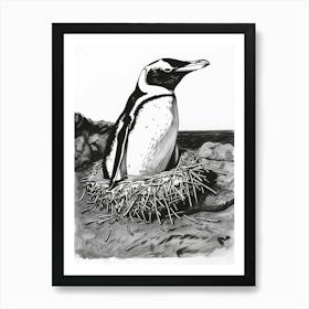 Emperor Penguin Nesting 2 Art Print