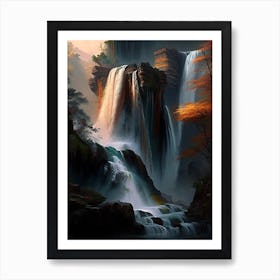 Huangguoshu Waterfall, China Nat Viga Style (1) Art Print