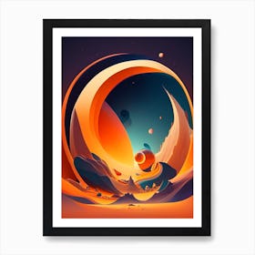 Astrophysics Comic Space Space Art Print