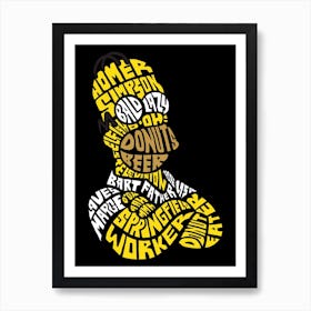 Homer Simpson Art Print