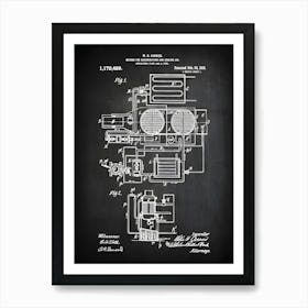 Air Conditioning Unit Patent Hvac Dehumidifying And Cooling Air Conditioning Patent Ac Air Conditioning System Blueprint Hvac Cp4291 Art Print