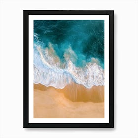 Aerial View Of A Beach 14 Art Print