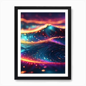 Abstract Wave Print Art Print