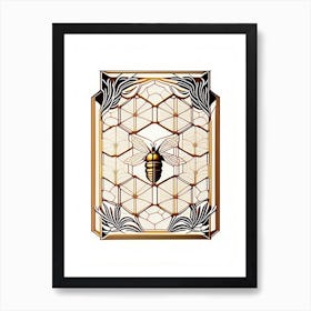 Hive Frames 1 Beehive William Morris Style Art Print