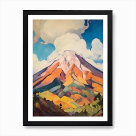 Pico De Orizaba Mexico 1 Mountain Painting Art Print