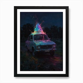 Ice Car Art Print