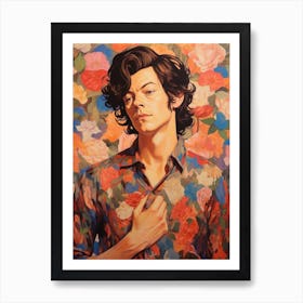 Harry Styles Kitsch Portrait 3 Art Print