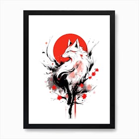 Kitsune Japanese Fox Art Print