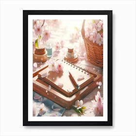 Cherry Blossoms In The Spring Art Print