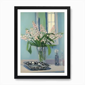 A Vase With Lily Of The Valley, Flower Bouquet 4 Art Print