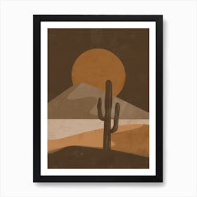 Cactus In The Desert 36 Art Print