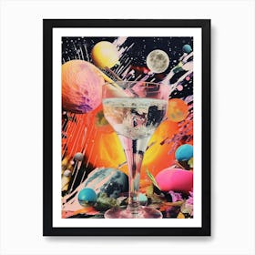 Photographic Cocktail Space Collage 3 Art Print