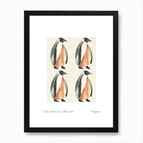 Cute Animals Collection Penguin 3 Art Print