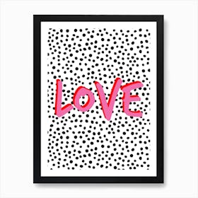 Love Polkadot Art Print