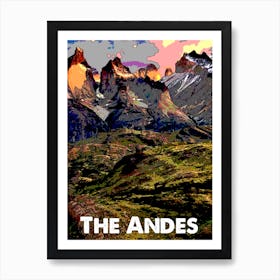 The Andes Mountain Range Art Print Art Print