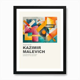 Museum Poster Inspired By Kazimir Malevich 4 Art Print