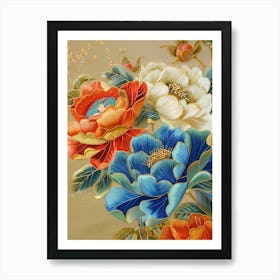 Chinese Flower Painting 32 Art Print