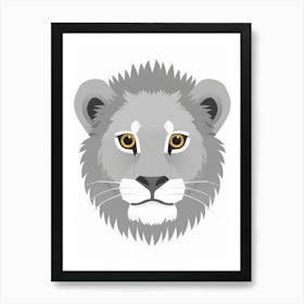 Lion Head 2 Art Print