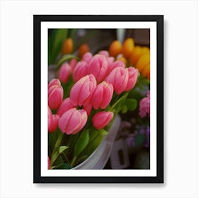 Pink Tulips Art Print