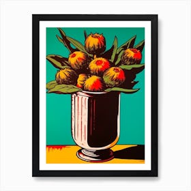 Proteas Flower Still Life 3 Pop Art  Art Print