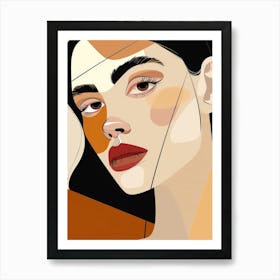 Abstract Portrait Of A Woman 68 Art Print