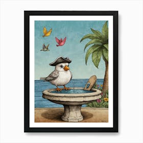 Pirate Bird 2 Art Print