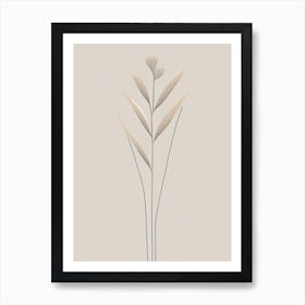 Psyllium Herb Simplicity Art Print