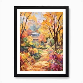 Autumn Gardens Painting Dumbarton Oaks Usa 3 Art Print