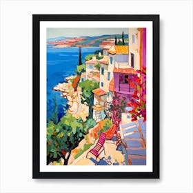 Kusadasi Turkey 4 Fauvist Painting Art Print