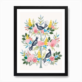 Tree Of Life Birds Art Print