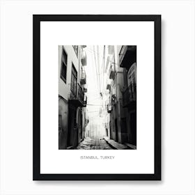 Poster Of Lisbon, Portugal, Photography In Black And White 4 Art Print