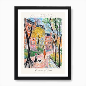 Poster Of Buenos Aires, Dreamy Storybook Illustration 4 Art Print
